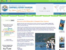 Tablet Screenshot of campbellrivertourism.com